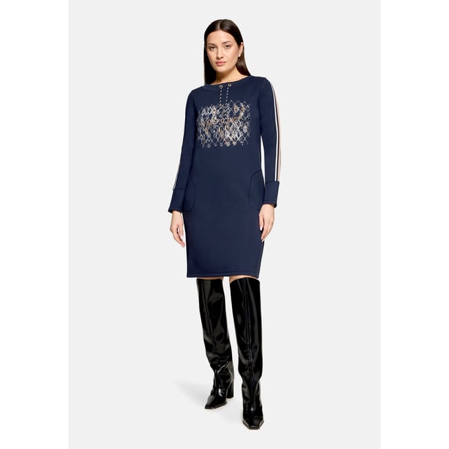 Robe en jersey à manches 3/4 dark sky <span itemprop=