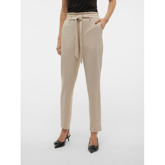 Pantalon Paperbag silver lining <span itemprop=
