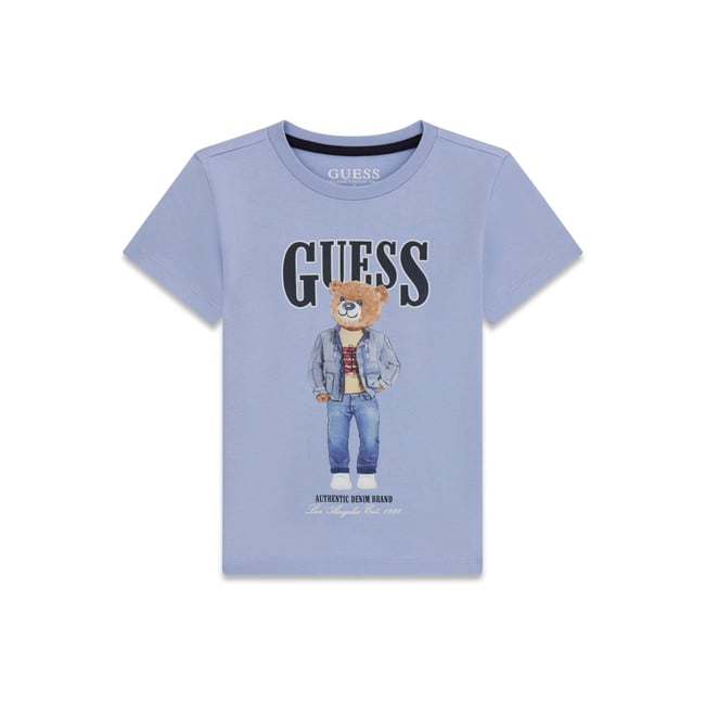 T-Shirt Ours En Peluche bleu clair <span itemprop=