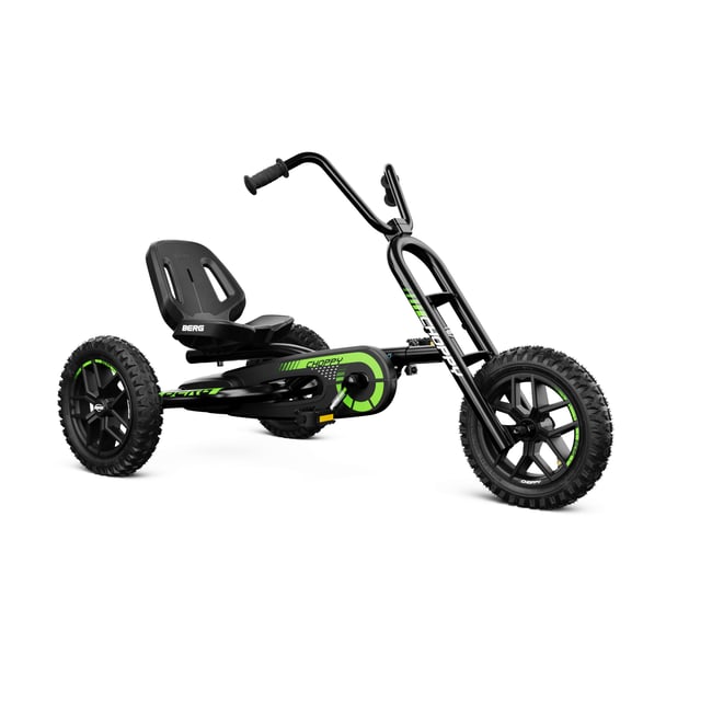 Kart à Pédales pour Enfants, 3+ Ans, Choppy Neo black/green <span itemprop=