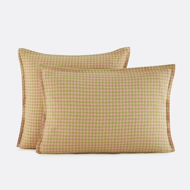Funda de almohada de lino lavado, Acélie Bordeaux - LA REDOUTE INTERIEURS