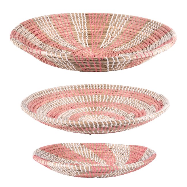 Set de 3 coupes en jonc Couleur rose <span itemprop=