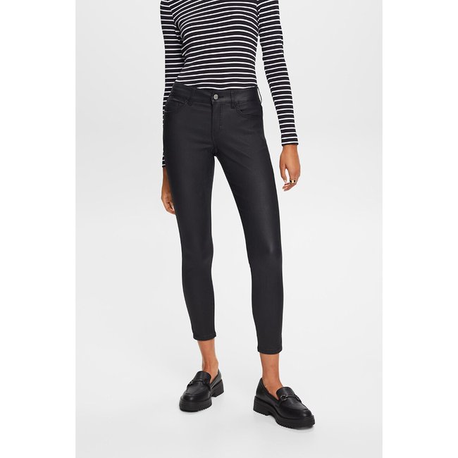 Coated Skinny Trousers, Length 30