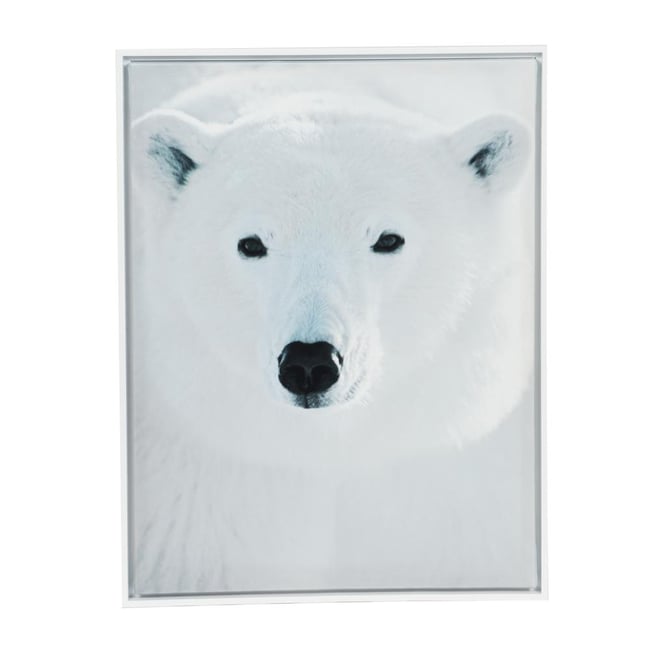 Toile ours polaire   60x80 cm Couleur blanc <span itemprop=