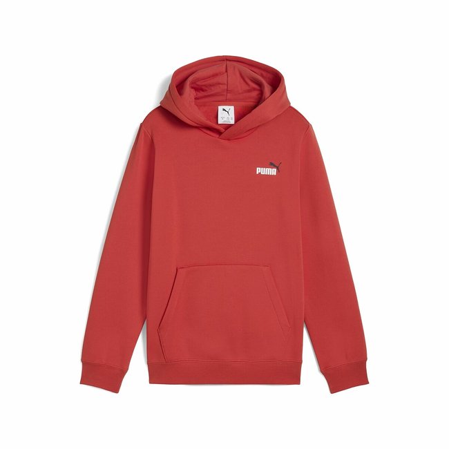 Sweat à capuche en molleton rouge <span itemprop=