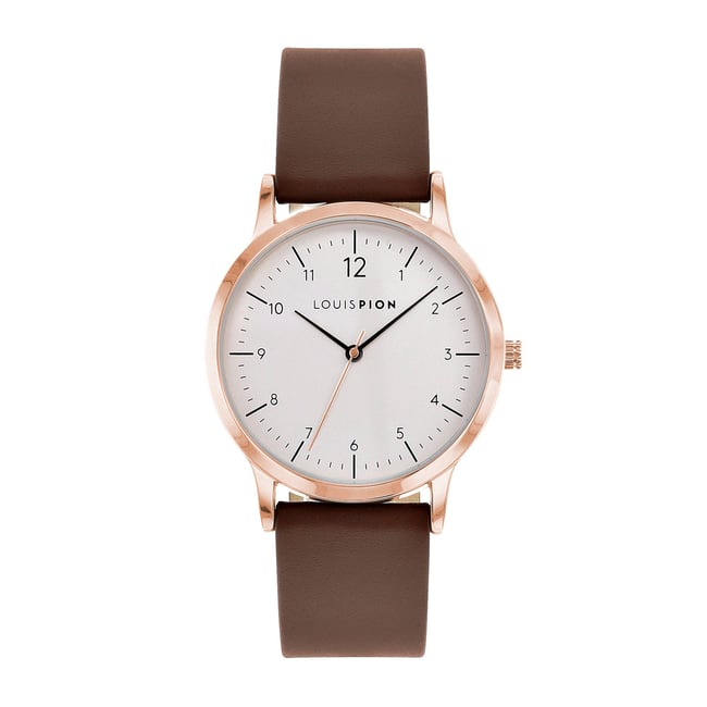 Montre Quartz Vintage Femme - Cadran Rose Chiffres Romains - Dorée - Boîtier 27mm - Neuf