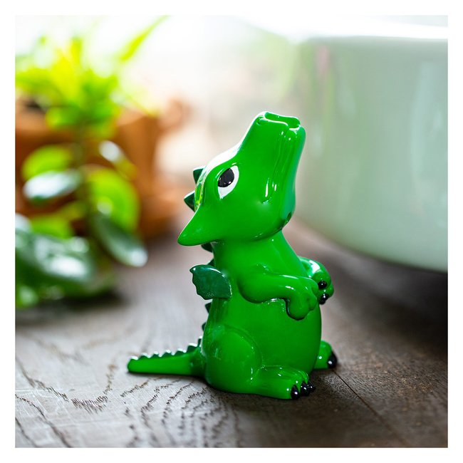 Porte brosse à dents Dragonsmile vert <span itemprop=