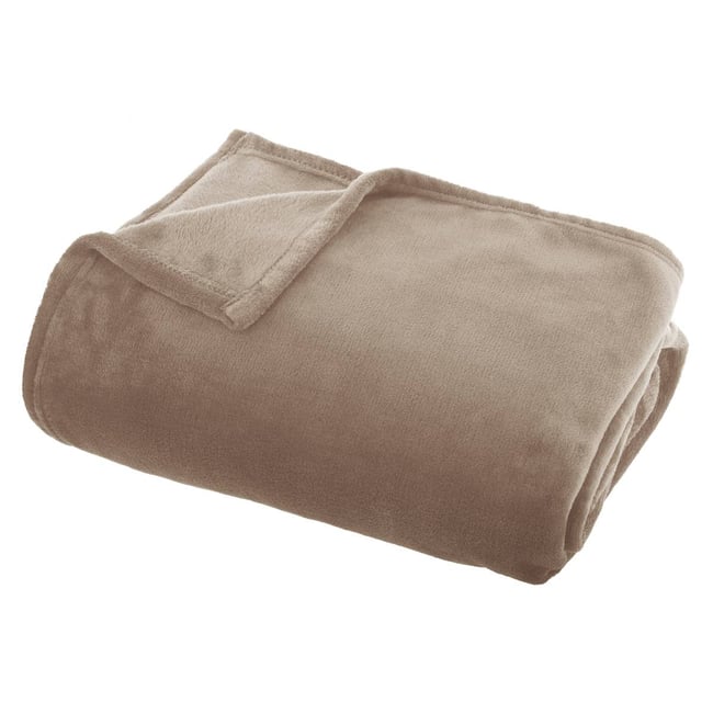 Plaid flanelle uni OLLIS - ATMOSPHERA