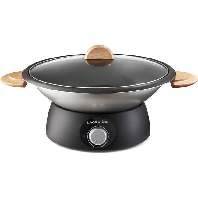 Wok et fondue Wok et Fondue Bois clair 349019 gris <span itemprop=