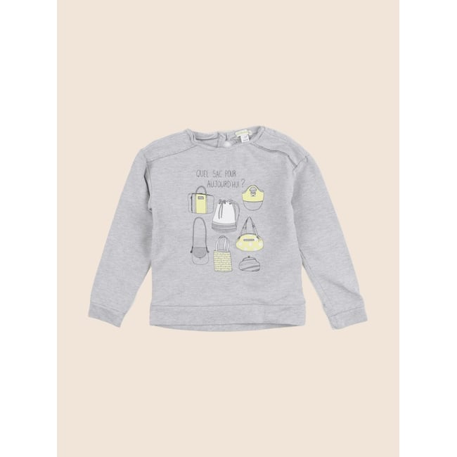 Sweat - Bon état gris, argent <span itemprop=