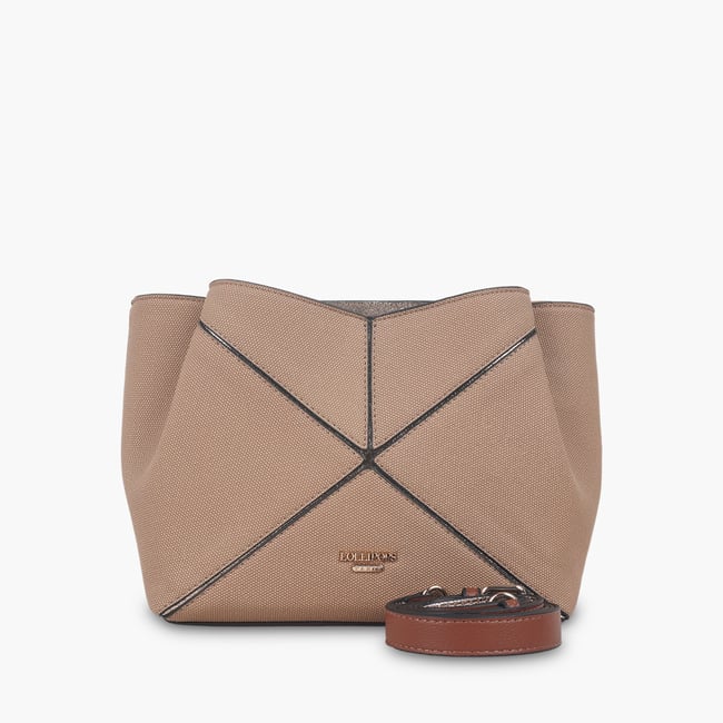 Sac multi poches  Tamelia beige,doré <span itemprop=