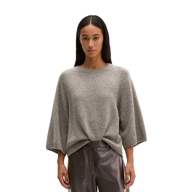 Pull en tweed, coupe classique en mélange de laine vierge - MARC O'POLO