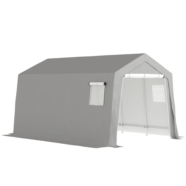 Tente de rangement pour le jardin Métal gris <span itemprop=