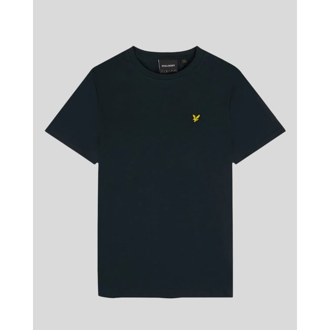 T-shirt en coton col rond bleu foncé marine <span itemprop=