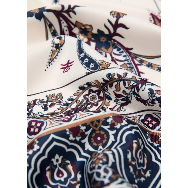 Foulard en imprimé paisley bleu marine <span itemprop=