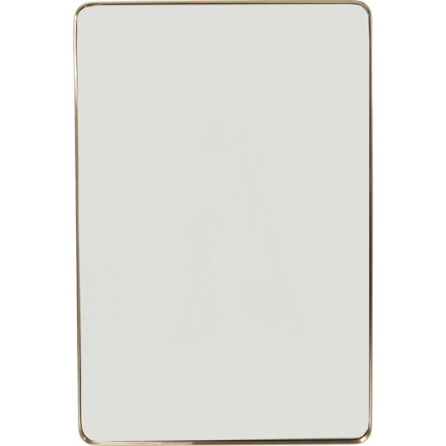 Miroir Curve rectangulaire 120x80cm Couleur laiton <span itemprop=
