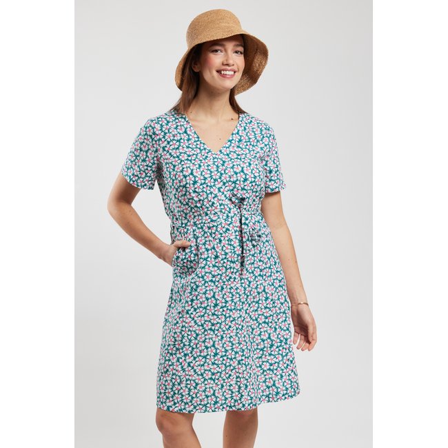 Robe fleurie en coton imprimé flore <span itemprop=