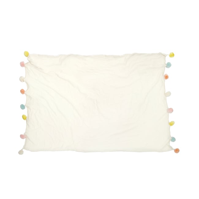 Couverture bébé coton, COLORED SUN beige <span itemprop=