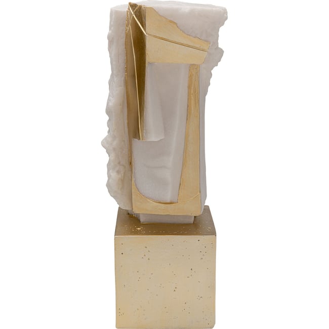 Déco visage encadré Couleur or <span itemprop=