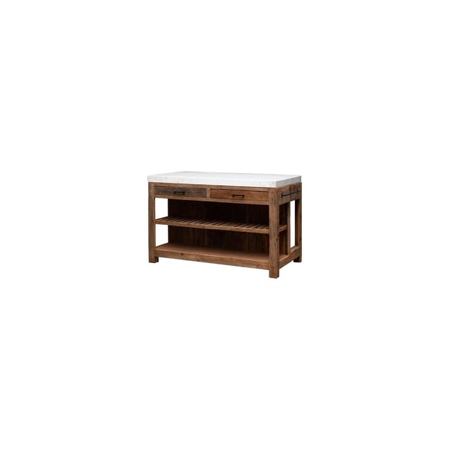 Ilôt de cuisine en bois Couleur bois fonce <span itemprop=
