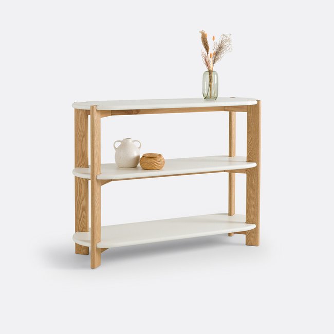 Galet Organically Shaped Ash Console Table white LA REDOUTE INTERIEURS