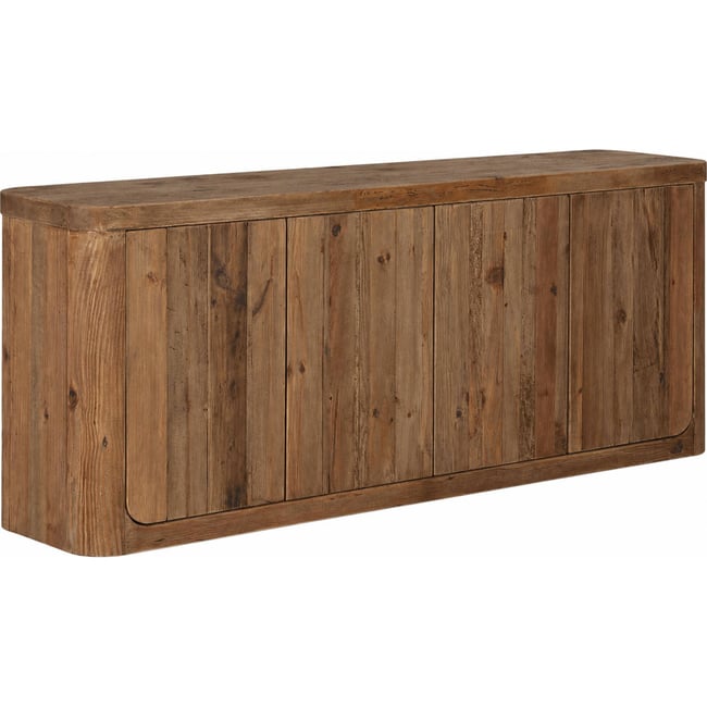 Buffet en pin recyclé Couleur naturel vieilli <span itemprop=