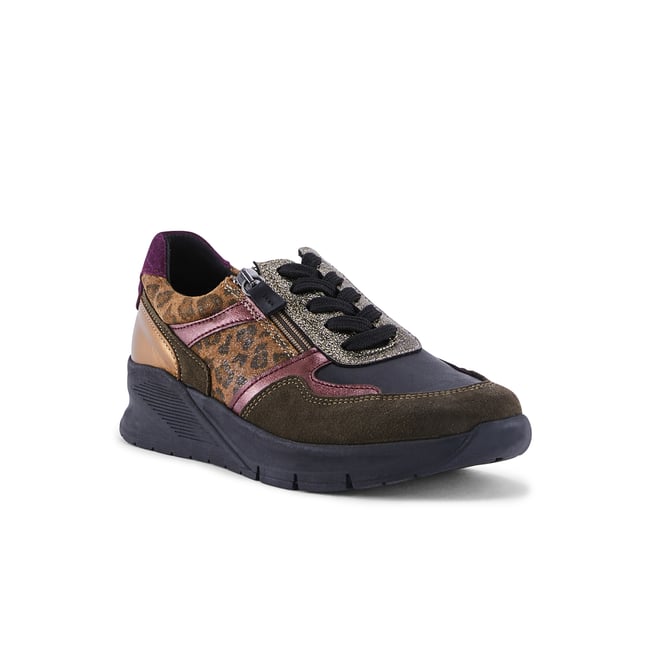 2013965 sneakers à lacets et zip multicolore noir <span itemprop=