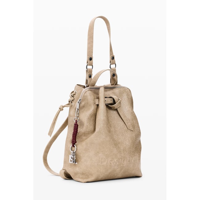 Sac à dos moyen beige <span itemprop=