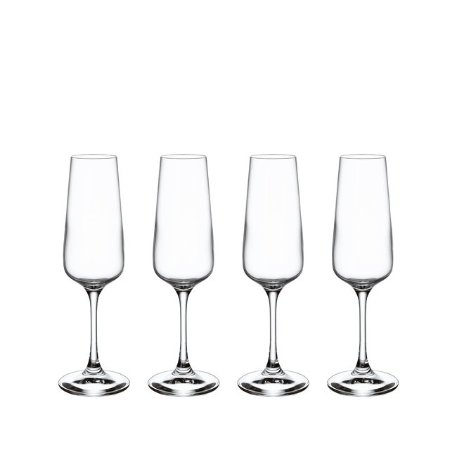 Flûte À Champagne Set 4Pcs OVID Couleur transparent <span itemprop=