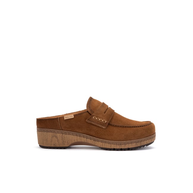 Sabots cuir Granada brandy <span itemprop=