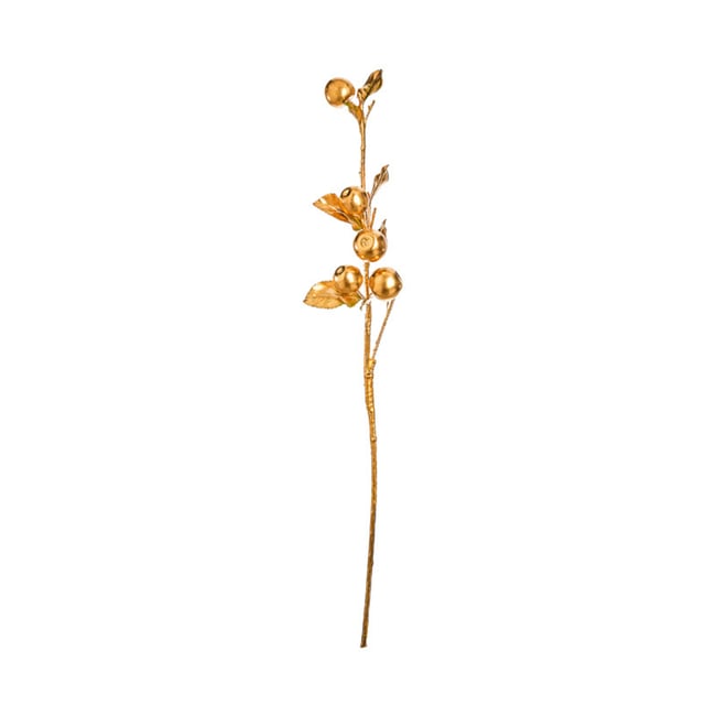 Branche de pommier artificielle H76 Couleur doré <span itemprop=