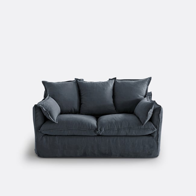 Canapé 2, 3, 4 ou 5 places, déhoussable, lin froissé, ODNA - LA REDOUTE INTERIEURS