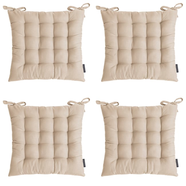 Lot de 4 galettes capitonnéees coton DIEGO - MAGMA HEIMTEX