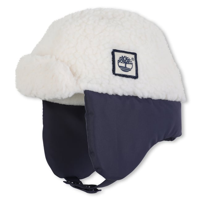 Chapeau en polaire avec badge de logo indigo blue <span itemprop=