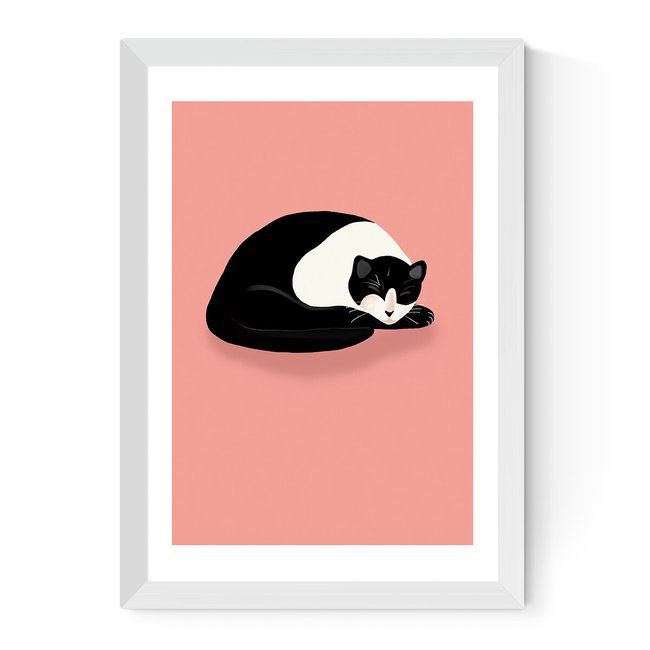 Cat Nap by Sifa Mustafa Print - EAST END PRINTS