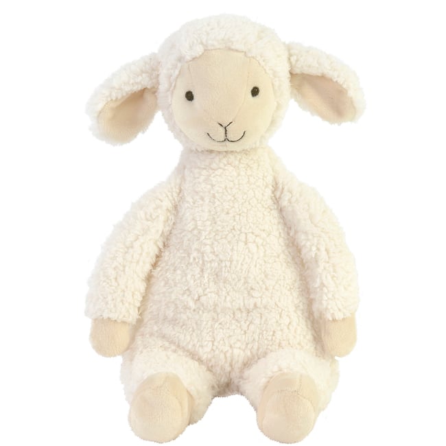 Peluche agneau Leo 38 cm beige <span itemprop=