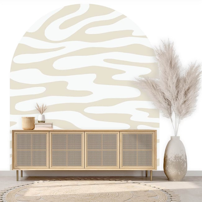 Papier peint nébuleuse blanche Couleur intissé <span itemprop=