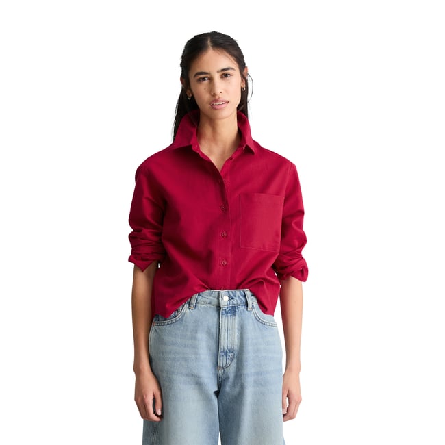 Bermuda-Jeans modèle Jonnda relaxed en coton organique bleu <span itemprop=