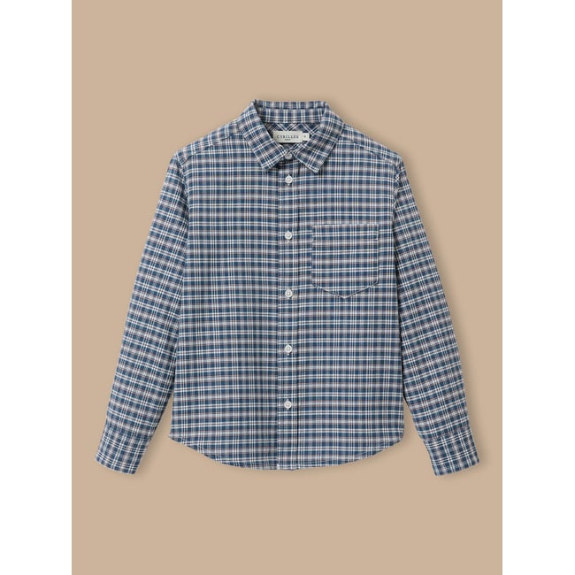 Chemise à carreaux carreaux bleu <span itemprop=