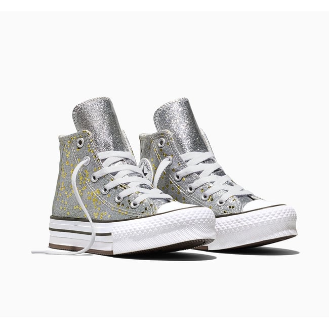 Sneakers CHUCK TAYLOR ALL STAR EVA LIFT HI SHINE argent CONVERSE