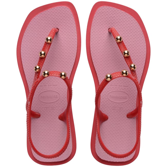 Sandales entre-doigts FLASH FUSION  rose/rouge <span itemprop=