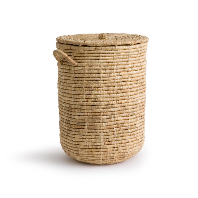 Cesto da roupa, em jacinto-de-água, Kunda natural <span itemprop=
