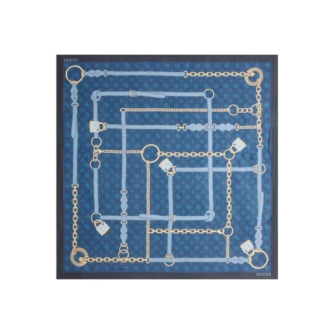 Kefiah Logo Pivoine blau multi <span itemprop=