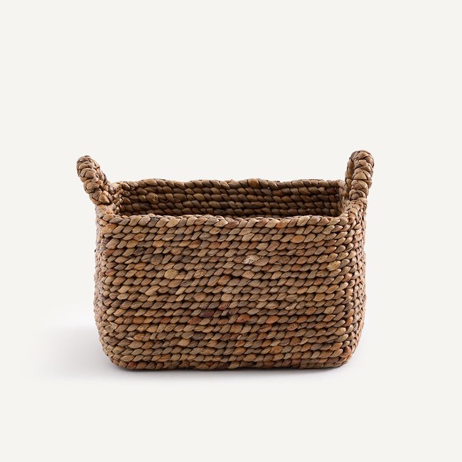 Panier tressé en jacinthe d'eau, petit modèle, RAGA Couleur naturel <span itemprop=