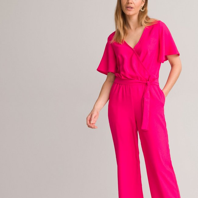 Pink jumpsuit shorts outlet