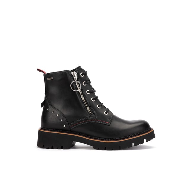 Bottines plates cuir Vicar black <span itemprop=