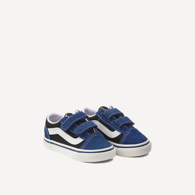 Baskets basses à scratch, TD OLD SKOOL V bleu/noir/blanc <span itemprop=