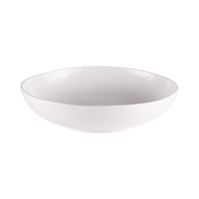 Assiette creuse Ecume 20,5 cm (lot de 6) Couleur blanc <span itemprop=
