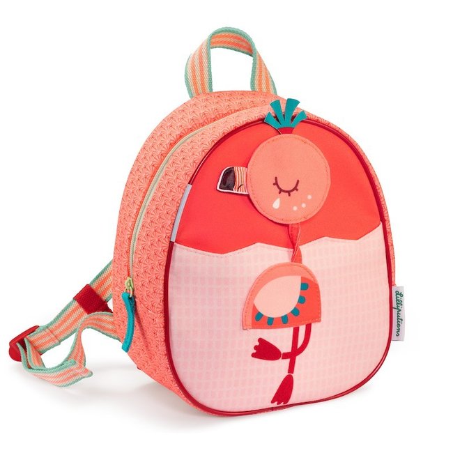 Sac a dos anais le flamant rose corail Lilliputiens La Redoute