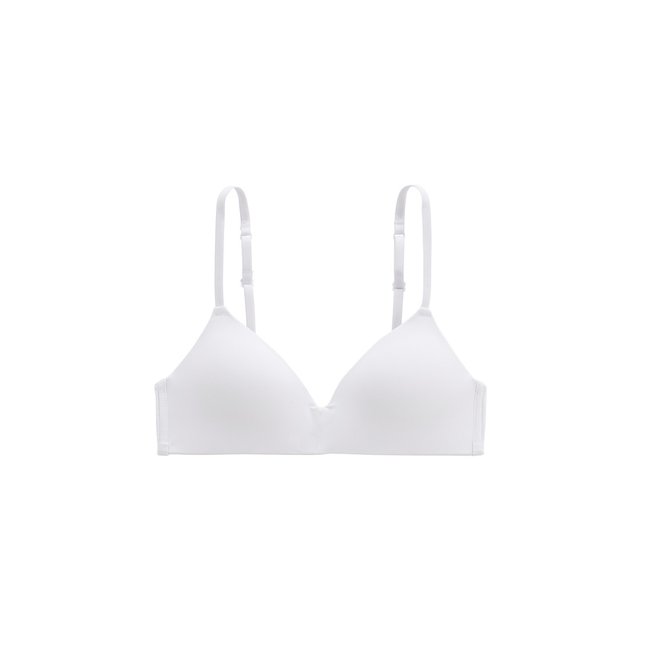 Soutien-gorge triangle à coques sans armatures VELIANA blanc <span itemprop=